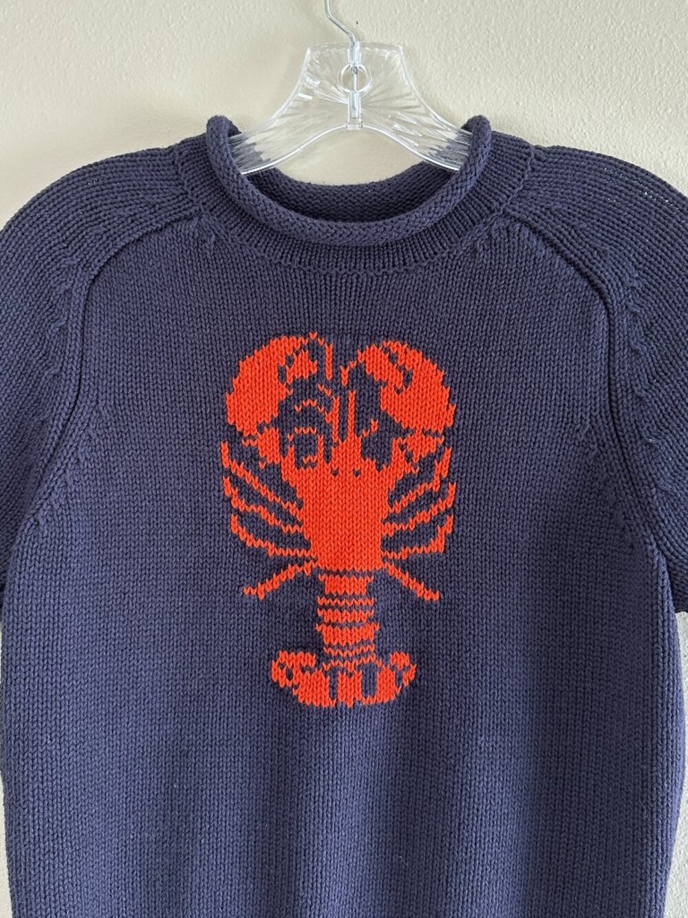 Free Assembly 100% Cotton Lobster Rollneck Sweater, S, Navy Coastal Beach - Picture 5 of 8